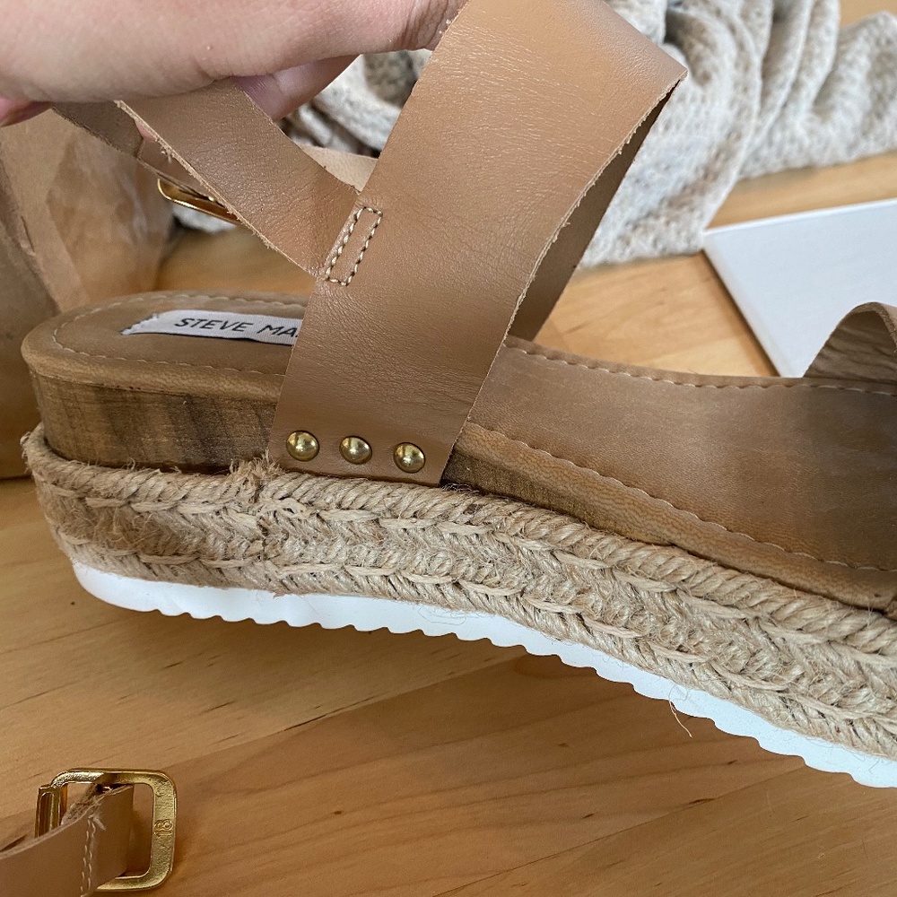 Steve Madden Catia Leather Platform Sandal